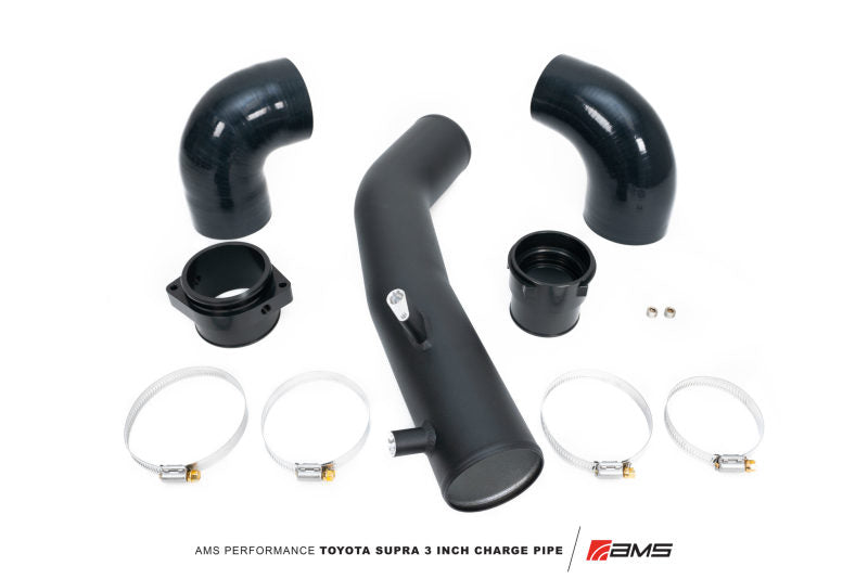 AMS Performance 2020+ Toyota Supra A90 Aluminum 3in Charge Pipe Kit AMS.38.09.0001-1 AMS.38.09.0001-1 Photo - Primary