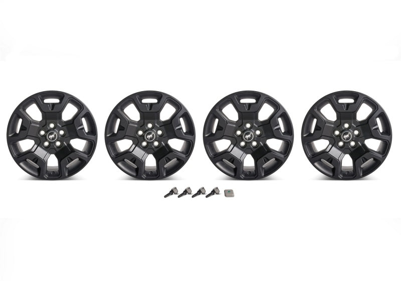 Ford Racing 2021+ Bronco Sport 17in Low Gloss Black Wheel Kit M-1007K-S17BSB M-1007K-S17BSB Photo - Unmounted