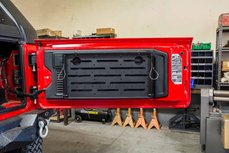 DV8 Jeep JL Tailgate Mounted Table (Trail Table) - Black TTJL-01 TTJL-01 User 4