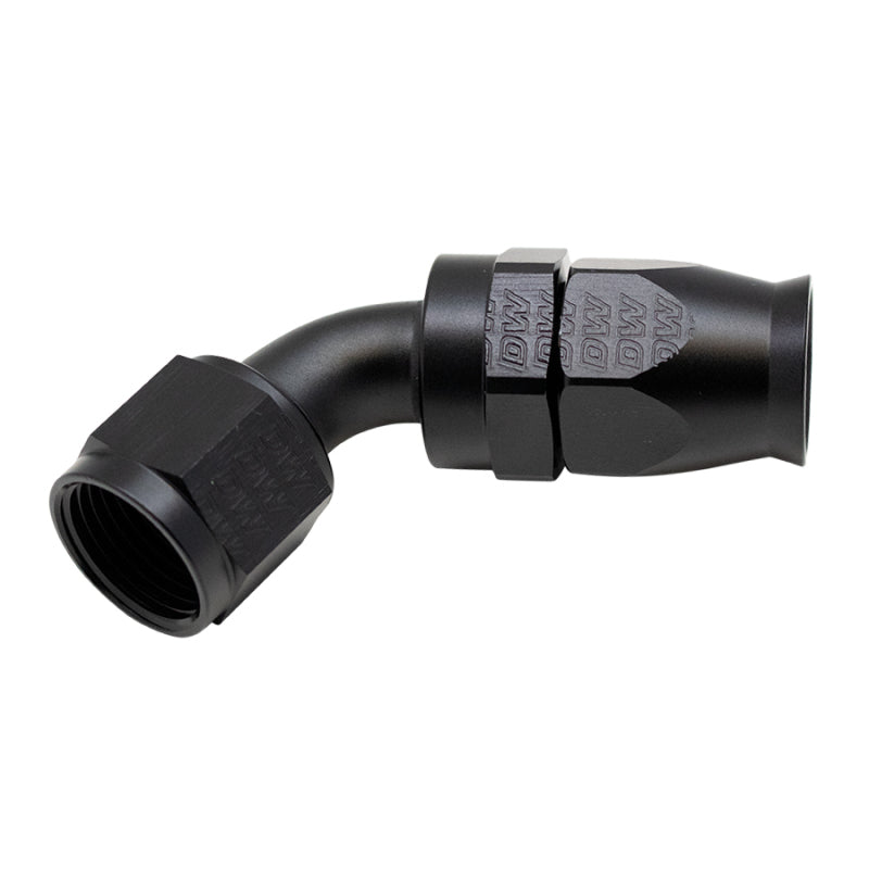DeatschWerks 10AN Female Flare Swivel 60-Degree Hose End PTFE - Anodized Matte Black 6-02-0877-B 6-02-0877-B Photo - Primary