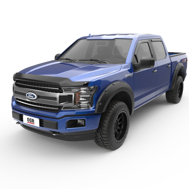EGR 15+ Ford F150 Super Cab In-Channel Window Visors - Set of 4 - Matte (573475) 573475 573475 User 1