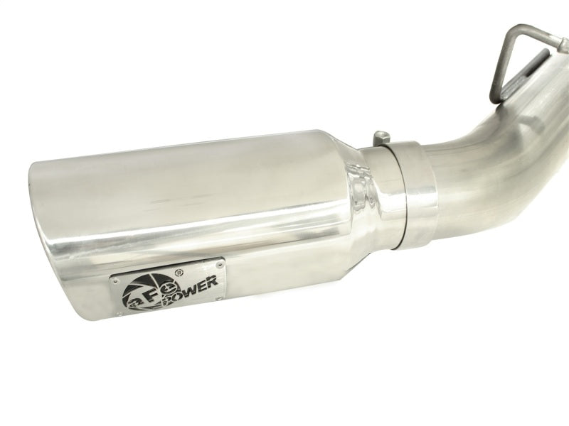aFe POWER 49-44043-P Large Bore-HD 4" 409 SS DPF-Back Exhaust System 49-44043-P Photo - Unmounted