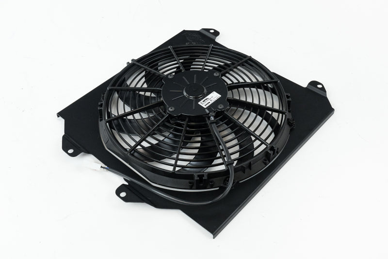 CSF 92-00 Honda Civic All-Aluminum Fan Shroud w/12in SPAL Fan - Black Finish 2858FB 2858FB Photo - Primary