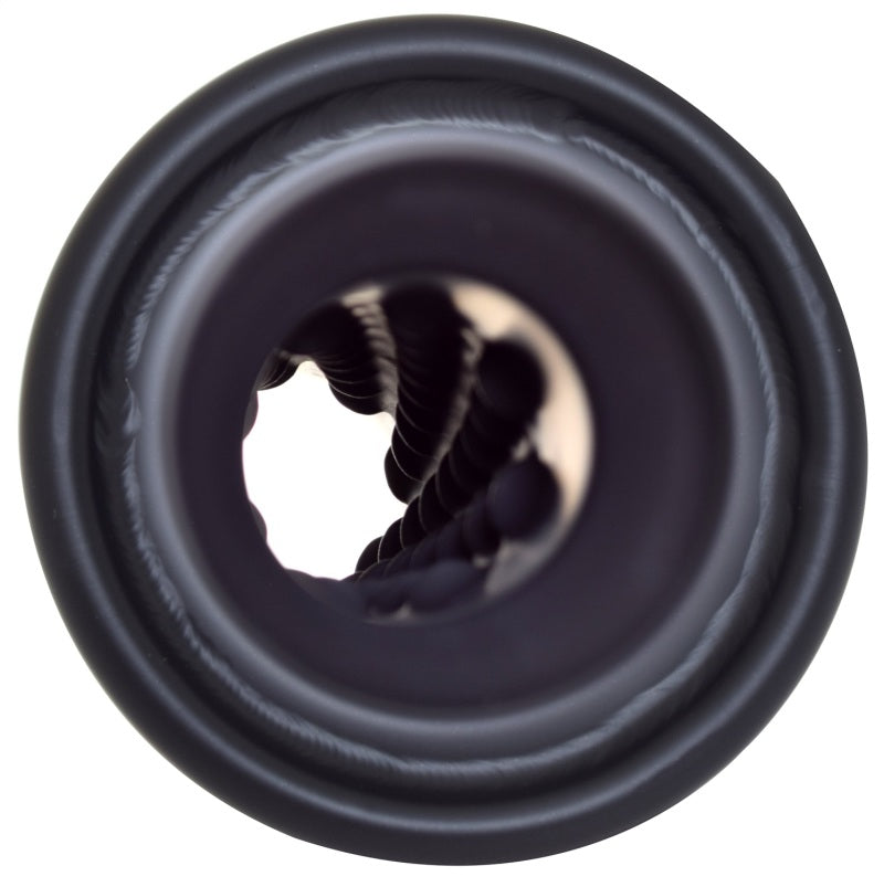 Gibson Rolled Edge Angle-Cut Muffler Quiet Tip - 4in OD/2.25in Inlet/12in Length - Black Ceramic 500659-B 500659-B Photo - Unmounted