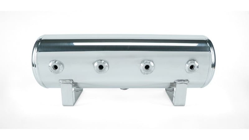 Air Lift 2.5 Gal. Polished Tank w/ Viair 444c Chrome Compressor (Incl. Fittings & Mounting Hardware) 27801 27801 Photo - Close Up