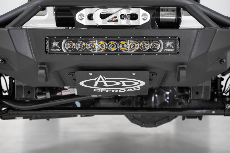 Addictive Desert Designs 18-20 Jeep Gladiator JT Front License Plate Bracket AC96154601NA AC96154601NA Photo - Mounted