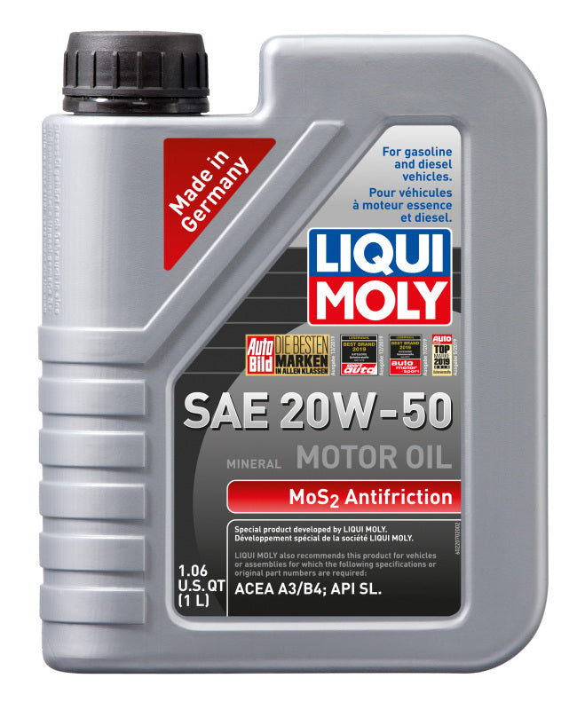 LIQUI MOLY 1L MoS2 Anti-Friction Motor Oil 20W-50 22070 22070 Photo - out of package
