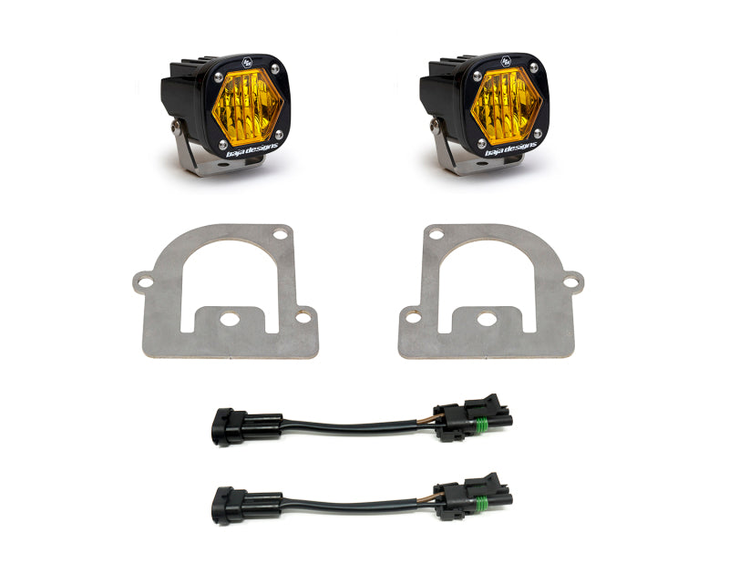 Baja Designs 21+ Ford Bronco Sport S1 WC LED Fog Pocket Light Kit - Amber 447683 447683 User 1