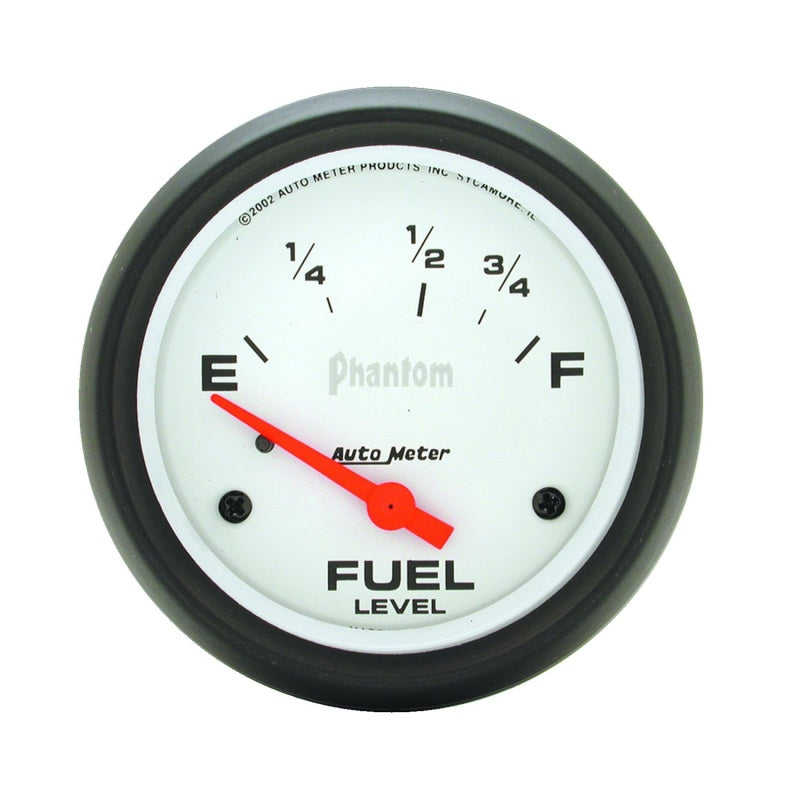 Autometer Gauge, Fuel Level, 2 5/8", 73?E To 10?F, Elec, Phantom 5815 Photo - Primary