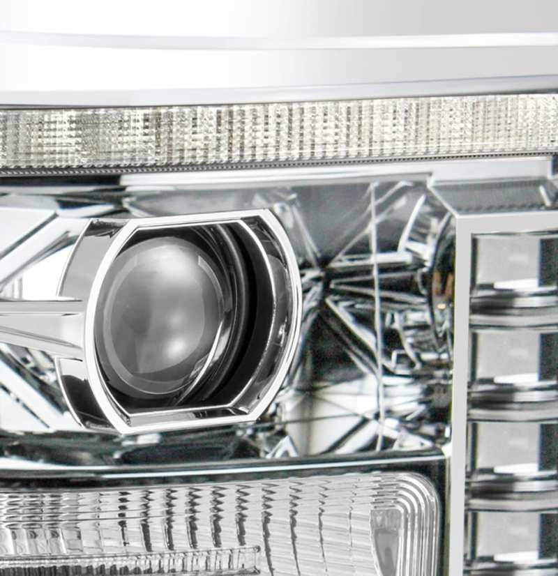 AlphaRex 11-16 Ford F-250 SD PRO-Series Projector Headlights Plank Style Design Chrome w/Seq Signal 880141 880141 User 1