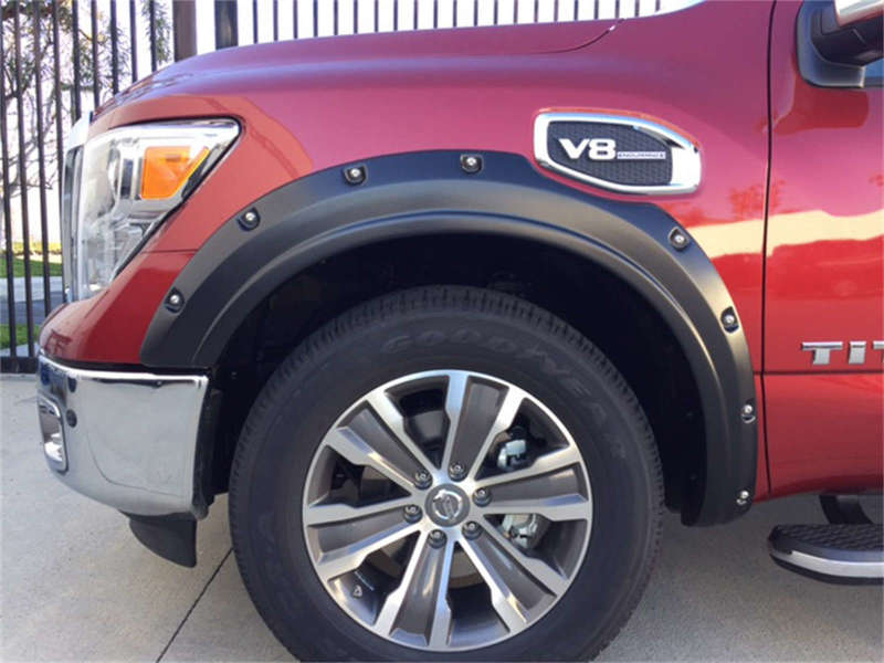 EGR 17-23 Nissan Titan Traditional Bolt-On Look Fender Flareswith Fender Badge Set Of 4 796014 796014 Photo - lifestyle view