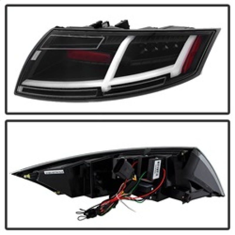 Spyder Audi TT 07-12 LED Tail Lights Black ALT-YD-ATT07-LED-BK 5081674 5081674 Photo - Unmounted