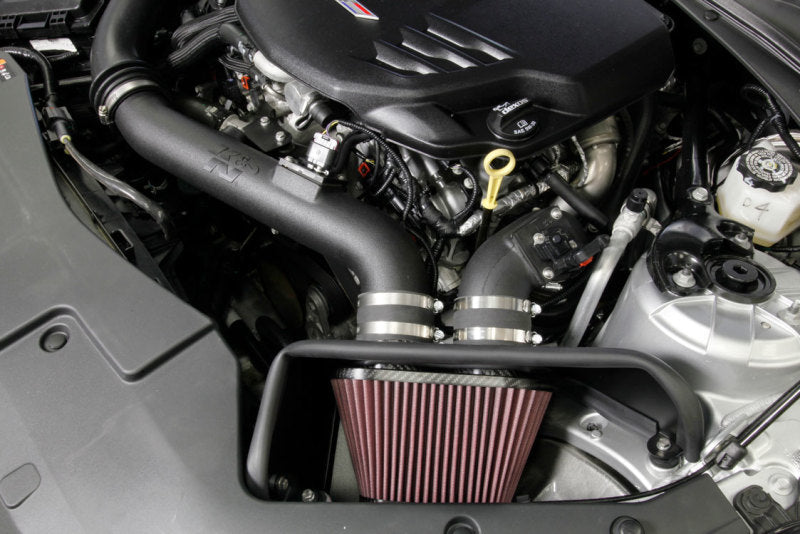 K&N Engineering K&N 16-17 Cadillac ATS-V 3.6L V6 Twin Turbo Performance Intake Kit 57-3093 57-3093 Photo - Mounted