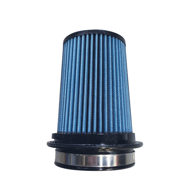 Injen SuperNano-Web Air Filter 4.0in ID/ 6.5in Twist Lock Base / 6.75in Height / 4in Top X-1115-BB X-1115-BB Photo - Unmounted