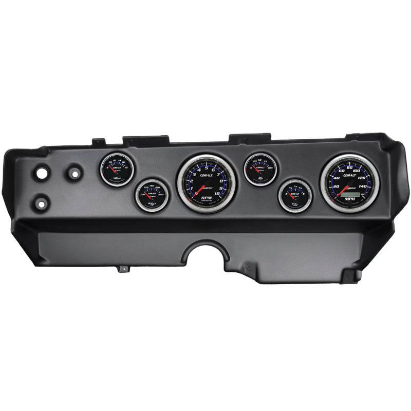 Autometer Cobalt 70-74 E-Body/Cuda/Challenger Dash Kit 6pc Tach / MPH / Fuel / Oil / WTMP / Volt 7029-CB 7029-CB Photo - Primary