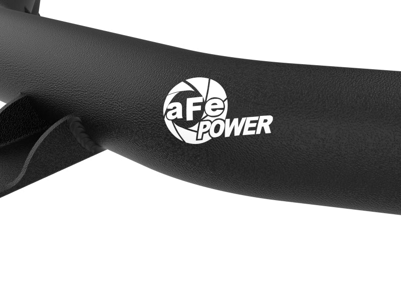 aFe 21-22 Ford Bronco V6-2.7Ltt BladeRunner Alum Hot Charge Pipe - Black 46-20588-B 46-20588-B Photo - Close Up