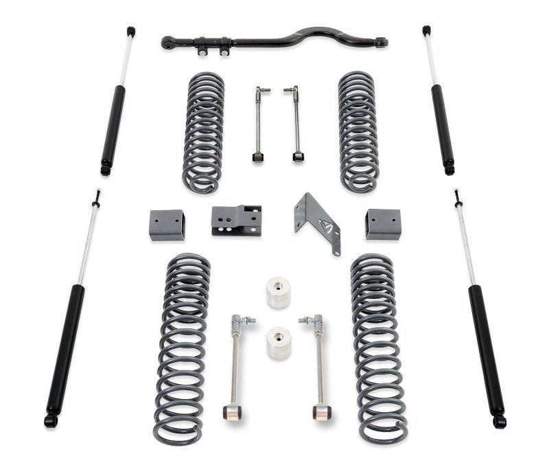 MaxTrac 07-18 Jeep Wrangler JK 4.5in/4.5in MaxPro Coil Lift Kit w/Track Bar & MaxTrac Shocks K889745S K889745S Photo - Primary
