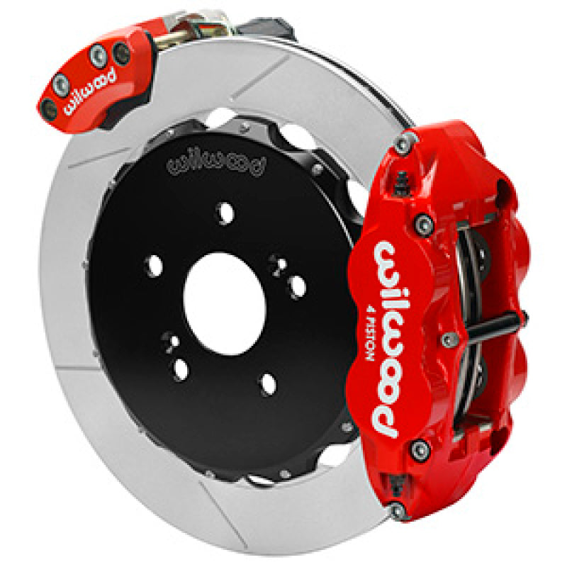 Wilwood Narrow Superlite 4R Front Hat Kit 12.88in Drill Red Honda S2000 140-16347-R 140-16347-R User 1