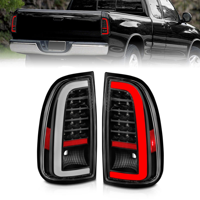 ANZO 00-06 Toyota Tundra LED Taillights w/ Light Bar Black Housing Clear Lens 311411 311411 Photo - Primary