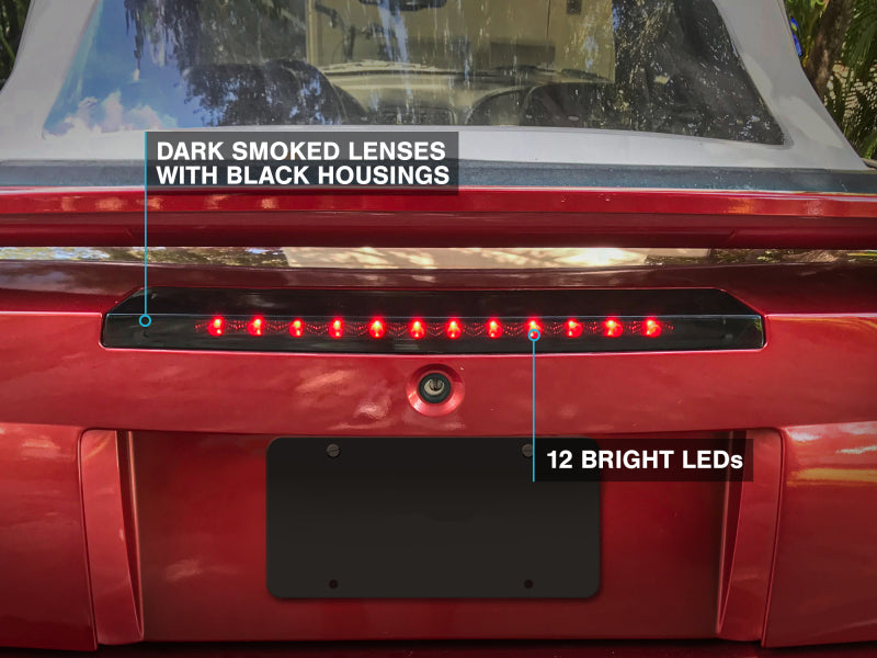 Raxiom 99-04 Ford Mustang Excluding Cobra Axial Series LED Third Brake Light (Smoked) 398336 398336 Photo - Close Up