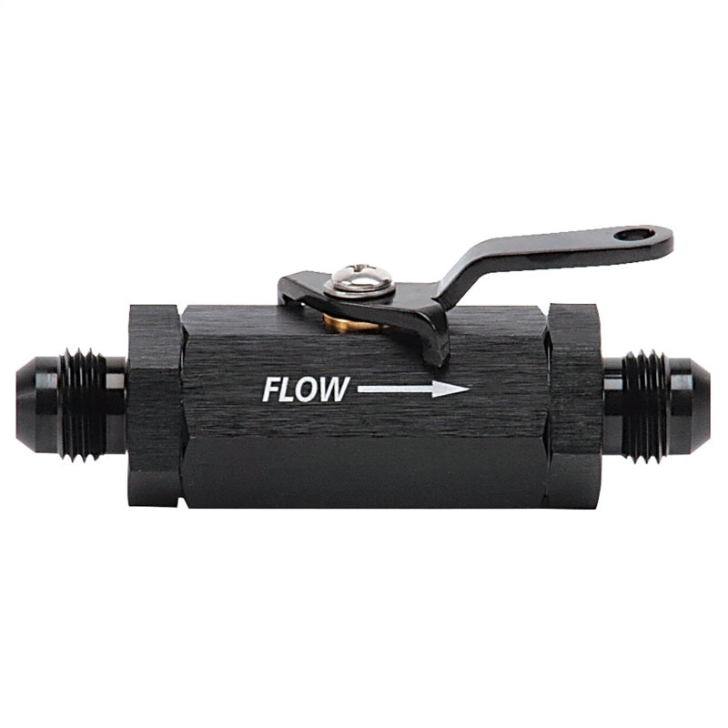 Russell Performance Shutoff Valve -6 AN Male Black Finish 650633 650633 Photo - Primary