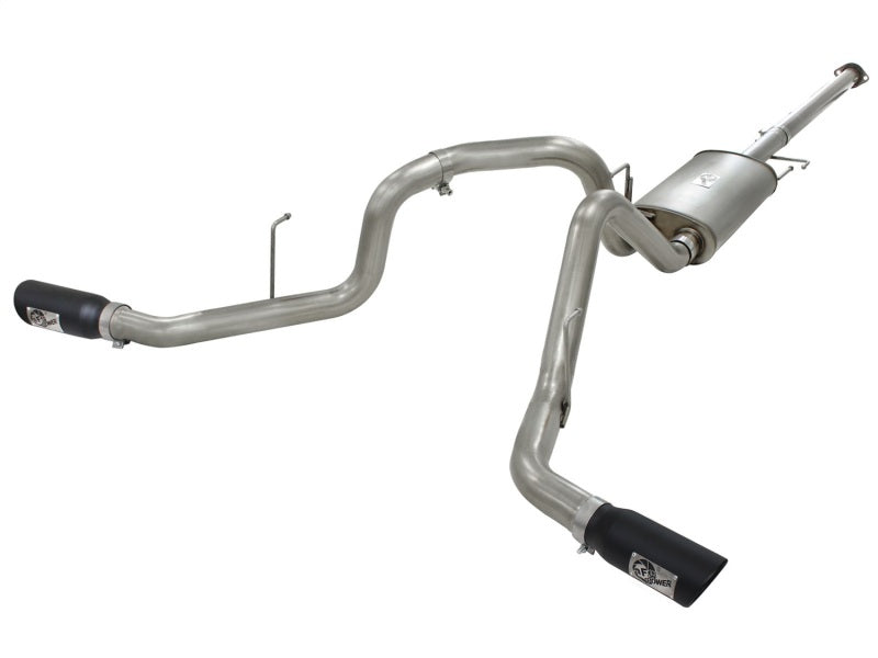 aFe Cat-Back Stainless Steel Dual Exit Exhaust System - Ford F-150 11-14 49-43056-B Photo - Primary