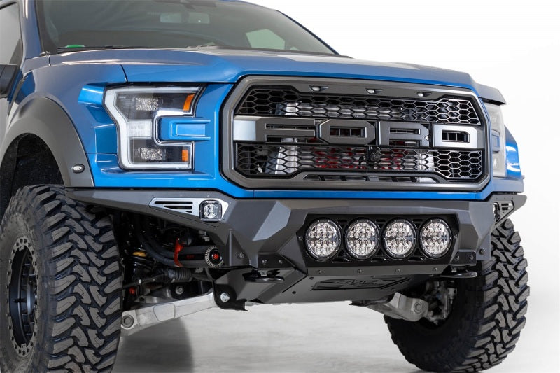 Addictive Desert Designs 17-20 Ford F-150 Raptor Bomber Front Bumper w/ 4 Rigid 360 6in Round Mounts F110014110103 F110014110103 Photo - Primary
