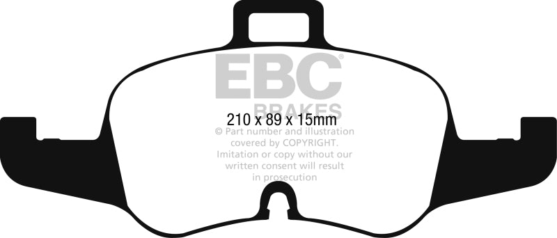 EBC 16-17 Audi TT Yellowstuff Front Brake Pads DP42256R DP42256R Photo - Primary