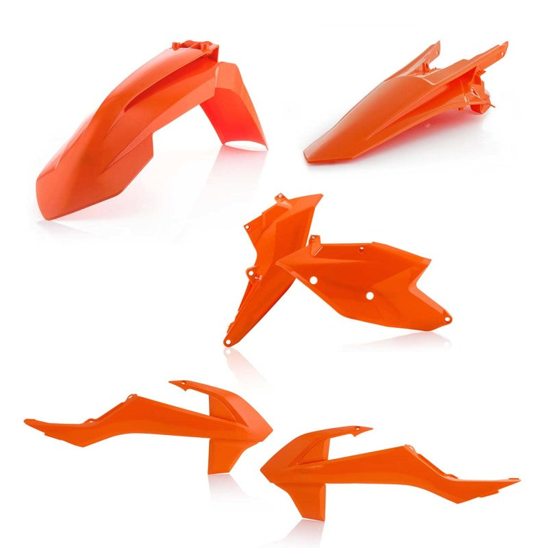 Acerbis 17-19 KTM XC-W150/250/300/ EXC-F250/350/450/500 Plastic Kit - 16 Orange 2634065226 2634065226 Photo - Primary