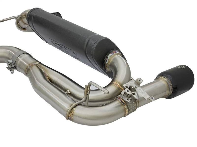 aFe MACHForce XP 16-17 BMW 340i/iX 440i/iX L6-3.0L (t) SS Axle-Back Exhaust w/Black Tip 49-36335-B 49-36335-B Photo - Unmounted
