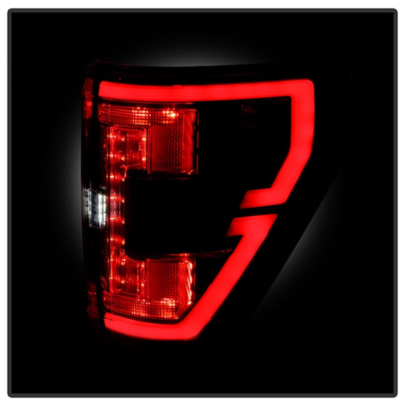 SPYDER 21-23 Ford F150 (Halogen w/ Blind Spot) Full LED Tail Lights - Black (ALT-YD-FF15021HALBS-BK) 5088789 5088789 Photo - Unmounted
