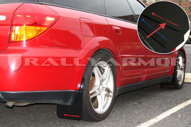 Rally Armor 05-09 Legacy UR Mud Flap Red Logo MF4-UR-BLK/RD User 1