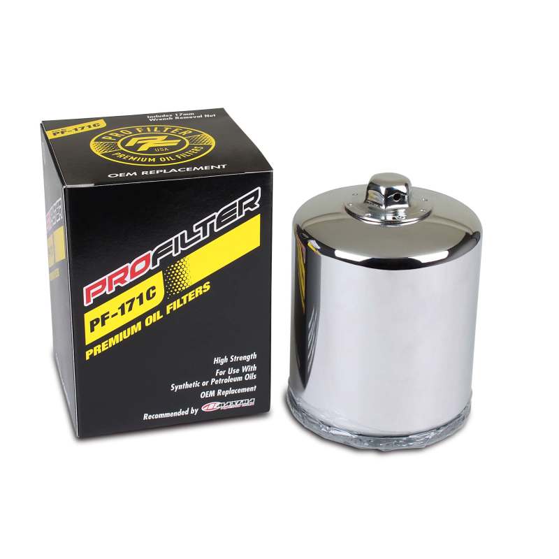 ProFilter Harley Spin-On Chrome Various Performance Oil Filter PF-171C PF-171C User 1