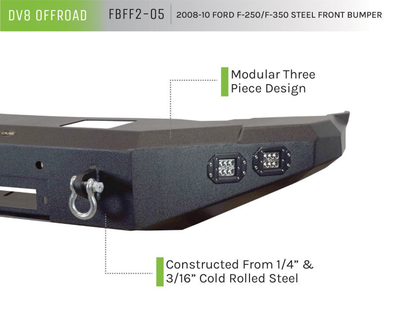 DV8 Offroad 08-10 Ford F-250/F-350 Front Bumper FBFF2-05 FBFF2-05 Product Brochure - a specific brochure describing a Product