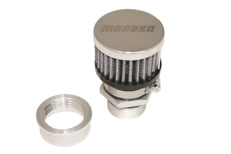 Moroso Weld-On Valve Cover Breather Kit - Aluminum Valve Covers - Chrome Finish 68852 68852 Photo - Primary
