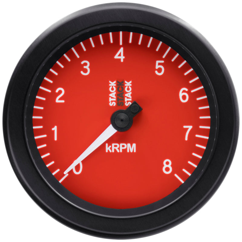 Autometer Stack Sport 88mm 0-8K RPM Tachometer - Red ST100-08R ST100-08R User 4