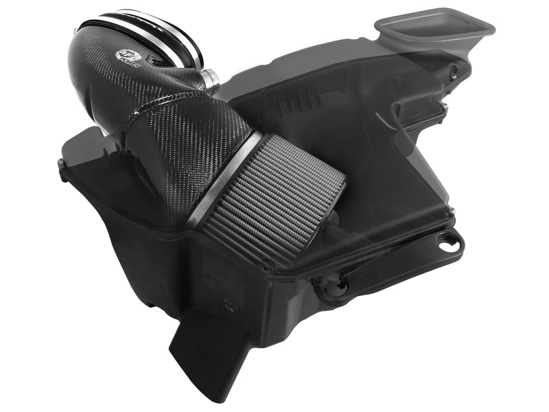 aFe Black Series Stage-2 Carbon Fiber Cold Air Intake System w/ PRO DRY S 51-31662-C Photo - Unmounted
