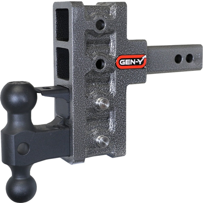 GEN-Y Hitch Gen-Y Mega Duty 2in Shank 5in Offset Drop 2K TW 16K Hitch w/GH-051 Dual-Ball/GH-032 Pintle Lock GH-224 GH-224 User 1