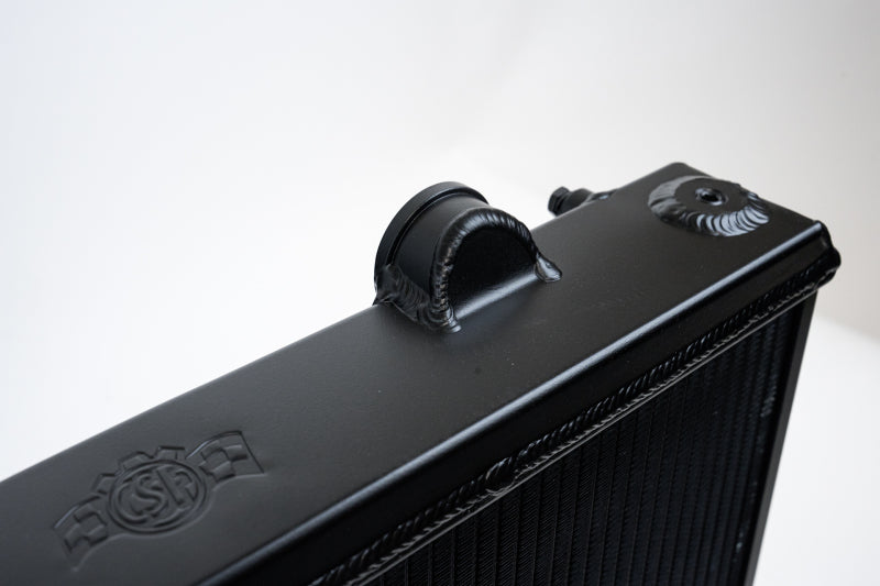 CSF 92-00 Honda Civic w/K-Swap V3 Radiator - Black Finish 2850KB 2850KB Photo - Close Up