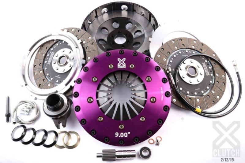 XCLUTCH 86-92 Toyota Supra Base 3.0L 9in Twin Solid Organic Clutch Kit XKTY23683-2G XKTY23683-2G Photo - Primary
