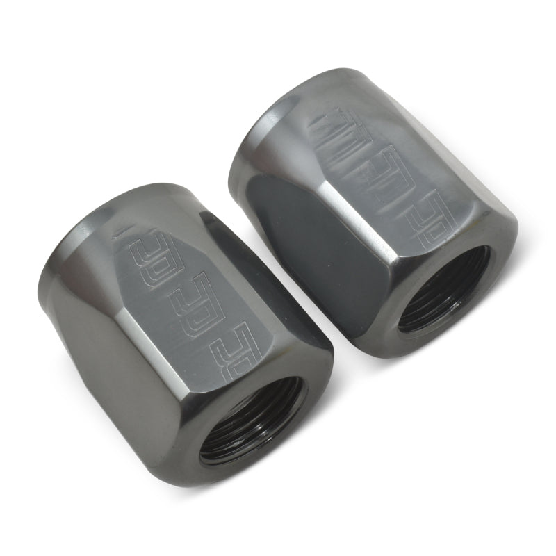 Russell Hose End Socket -8 AN Polished & Gray Anodized (2 Pack) 615531 615531 Photo - out of package