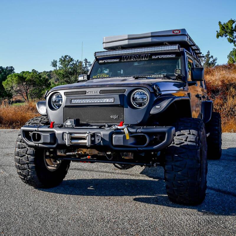 Westin 2018-2021 Jeep JL Wrangler (2dr/4dr) WJ2 Winch Tray - Black 46-23925 46-23925 Photo - Mounted