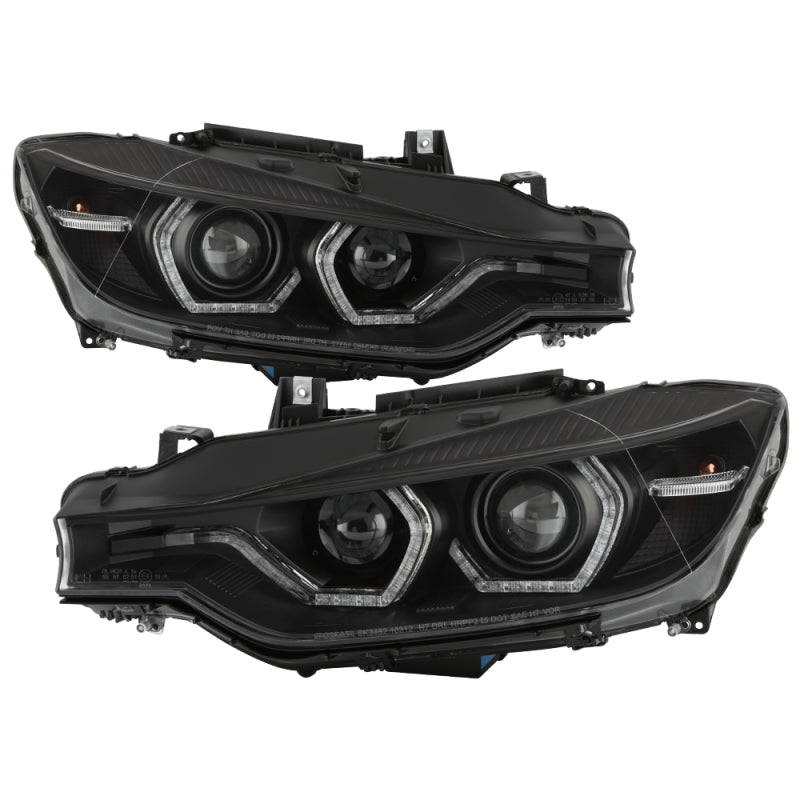 Spyder 12-14 BMW F30 3 Series 4DR Projector Headlights - Black PRO-YD-BMWF3012-AFSHID-BK 5086754 5086754 Photo - Primary