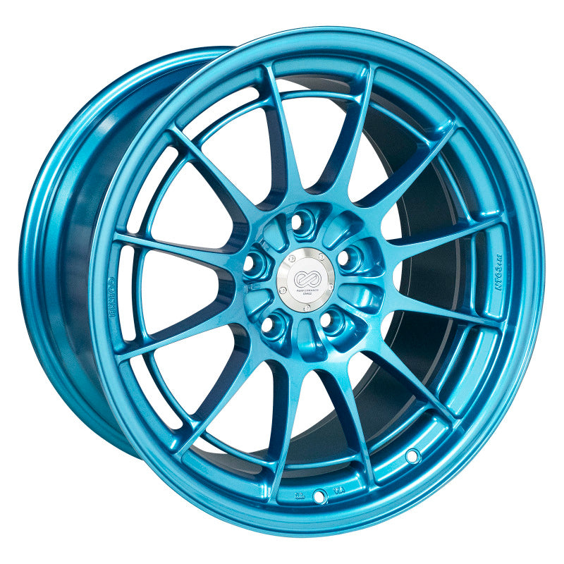Enkei NT03+M 18x9.5 5x114.3 40mm Offset 72.6mm Bore Emerald Blue Wheel 3658956540EB 3658956540EB Photo - Primary