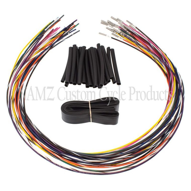 NAMZ 96-06 Baggers Handlebar Switch Wire Extensions 24in. (Cut & Solder / Fits Up to 20in. Apes) NHCX-UDB NHCX-UDB Photo - Primary