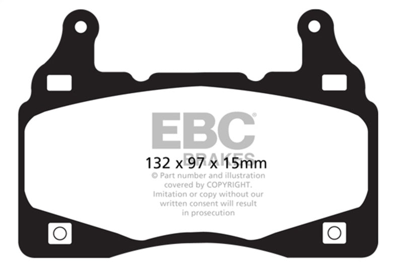 EBC 11-15 Chevrolet Camaro 6.2L Bluestuff Front Brake Pads DP51895NDX DP51895NDX Photo - Primary