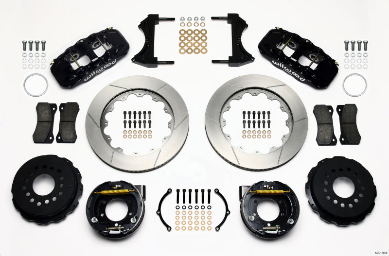 Wilwood AERO4 Rear P-Brake Kit, 14.00", 2005-2014 Mustang 140-10950 Photo - Primary