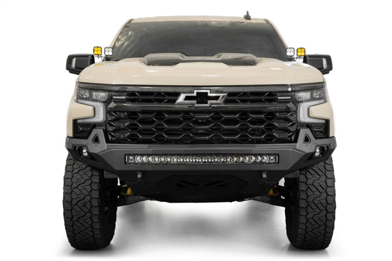 Addictive Desert Designs 2022+ Chevy Silverado 1500 ZR2 Stealth Fighter Front Bumper F120083030103 F120083030103 Photo - Mounted