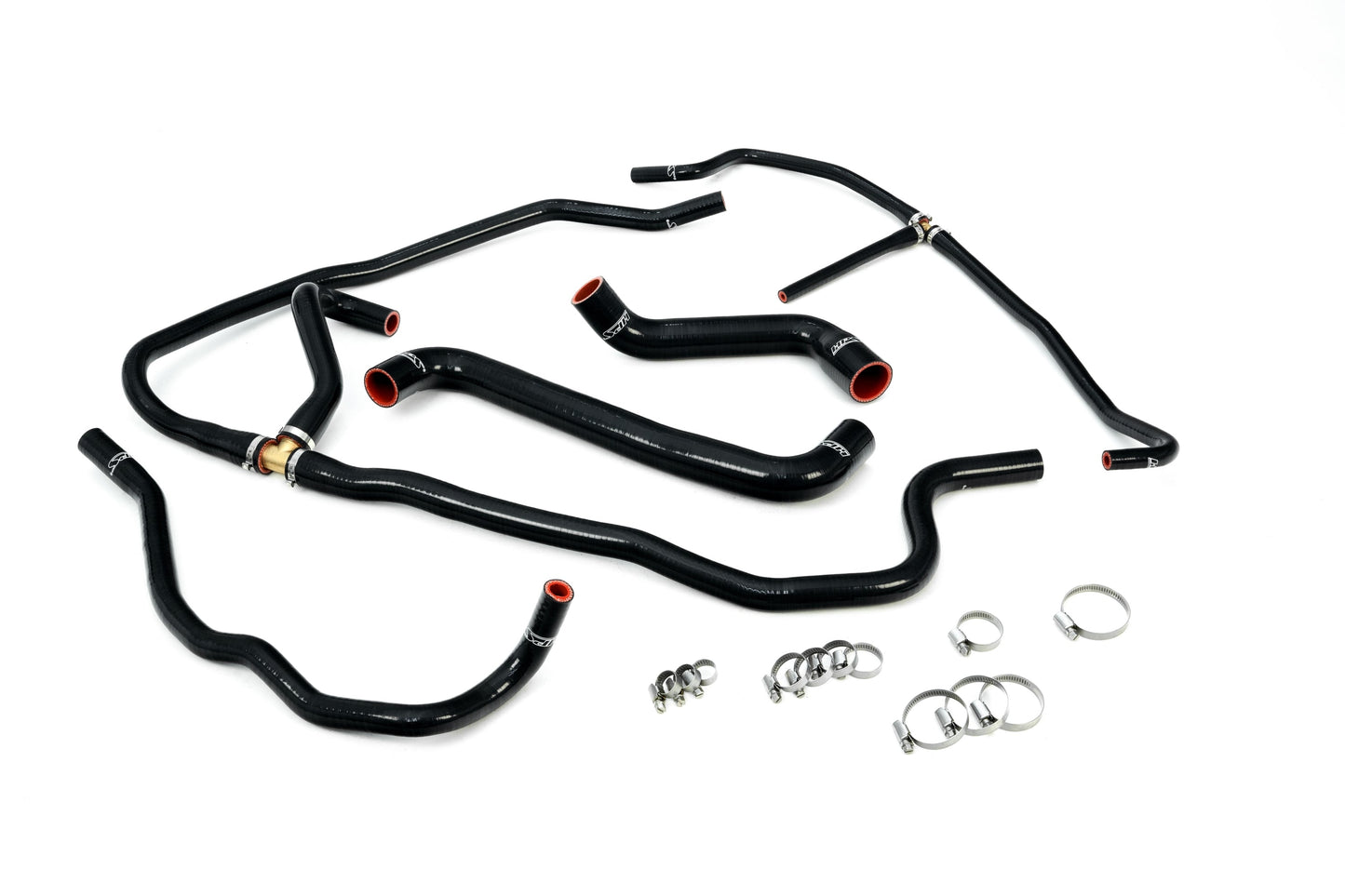 HPS Performance Products HPS Reinforced Black Silicone Radiator + Heater Hose Kit Coolant Chevy 2008 Corvette 6.2L V8