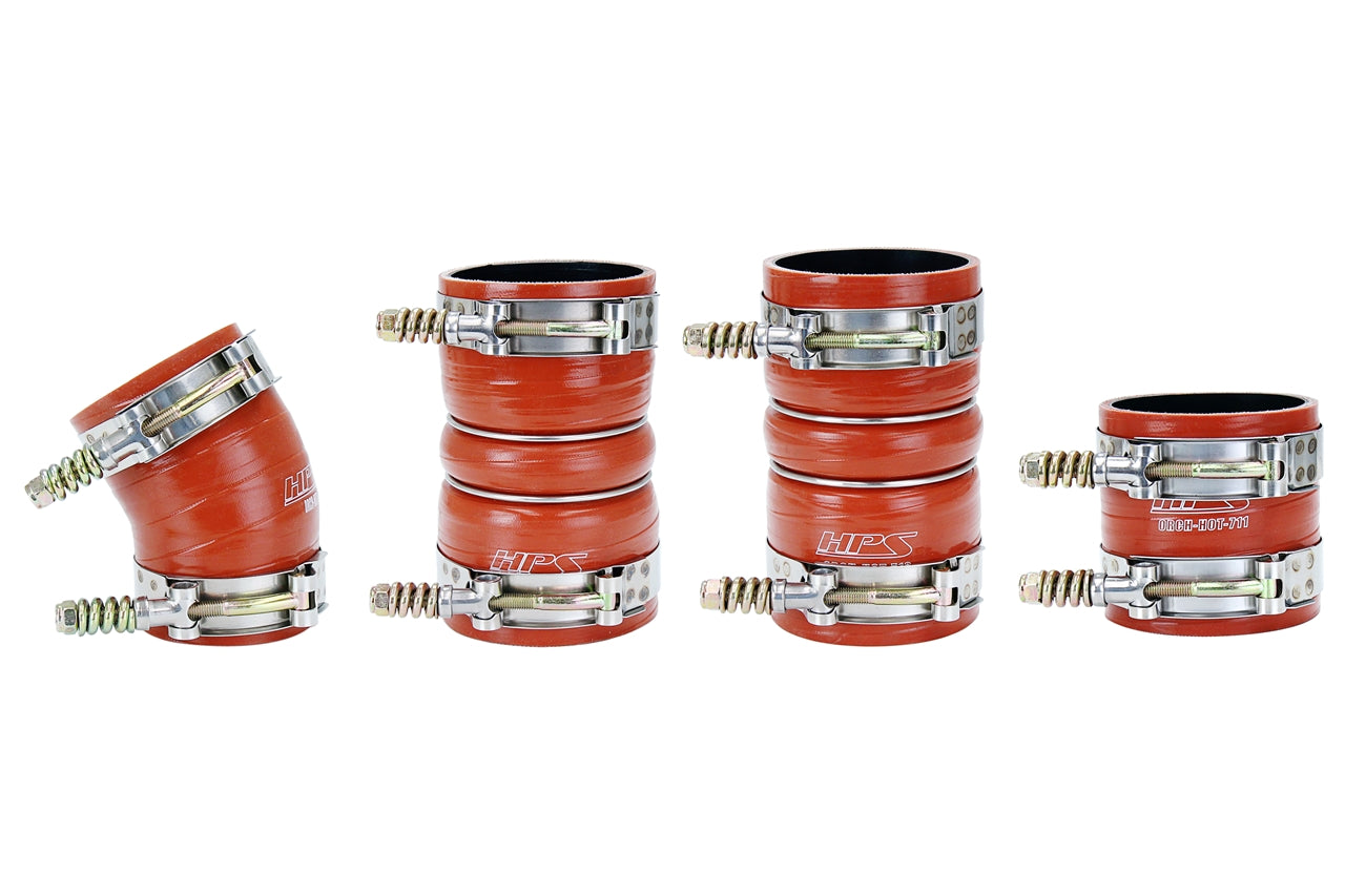 HPS Silicone Intercooler Hose Boots Kit Ford 2003-2004 F450 Superduty 6.0L PowerStroke Diesel, 57-1538